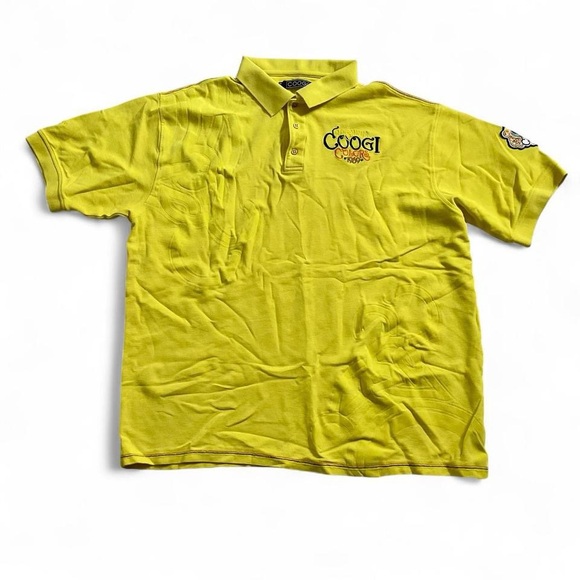 045. COOGI Yellow Polo Shirt ☀️😎 - Picture 1 of 8